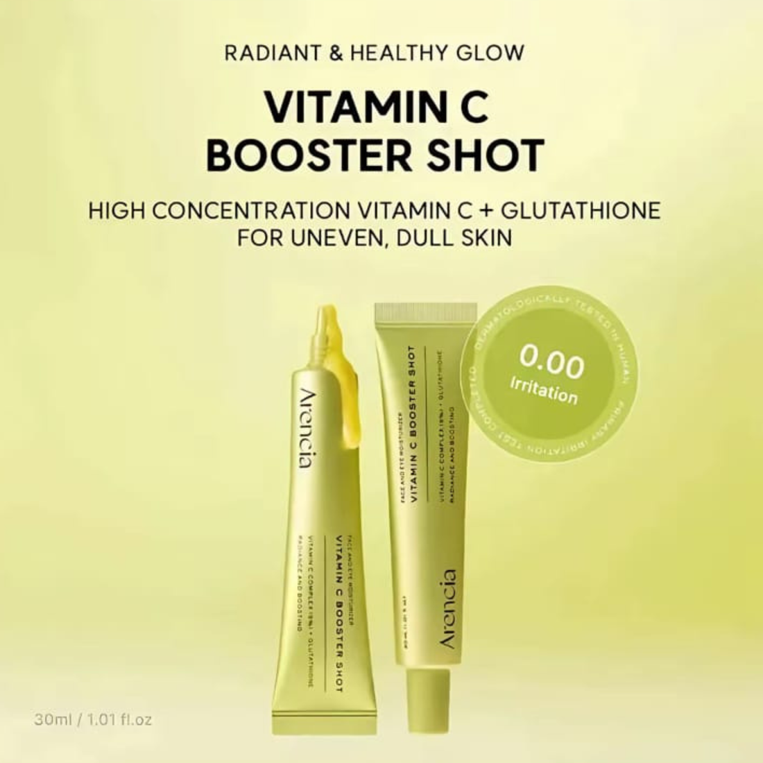 Arencia Vitamin C Booster Shot – 30ml Face & Eye Cream