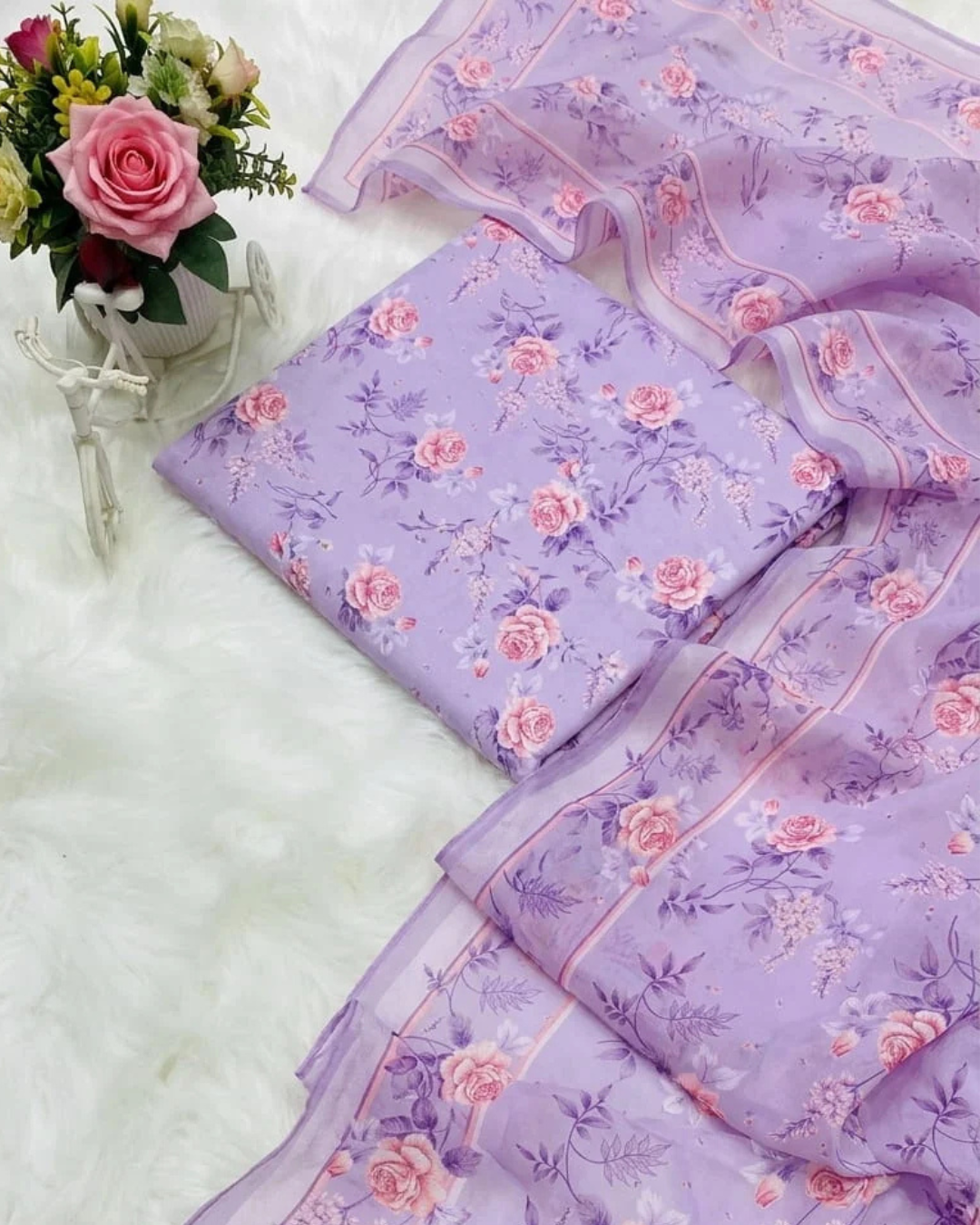 MB LILAC BUTTER PURE LAWN PRINTED