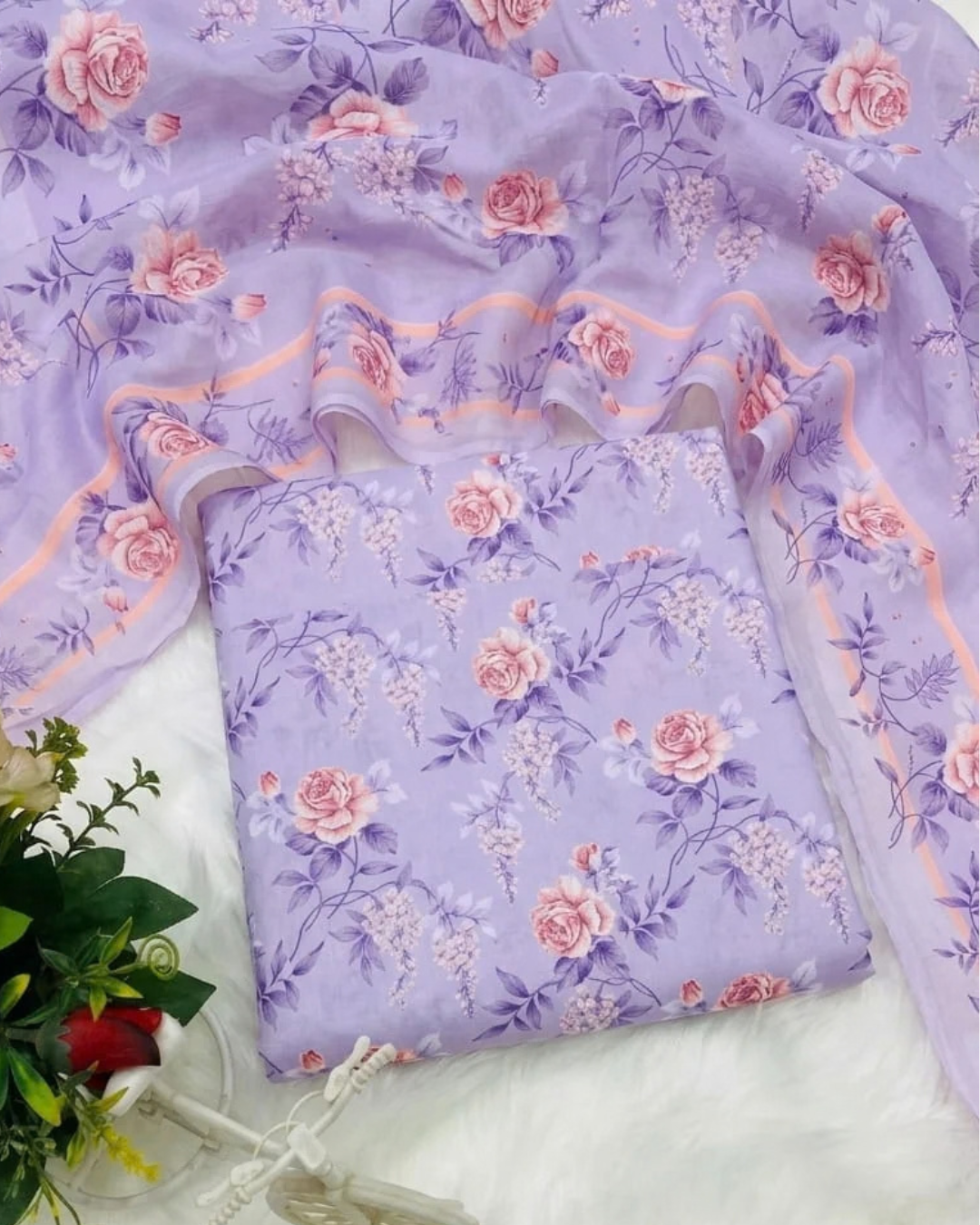 MB LILAC BUTTER PURE LAWN PRINTED
