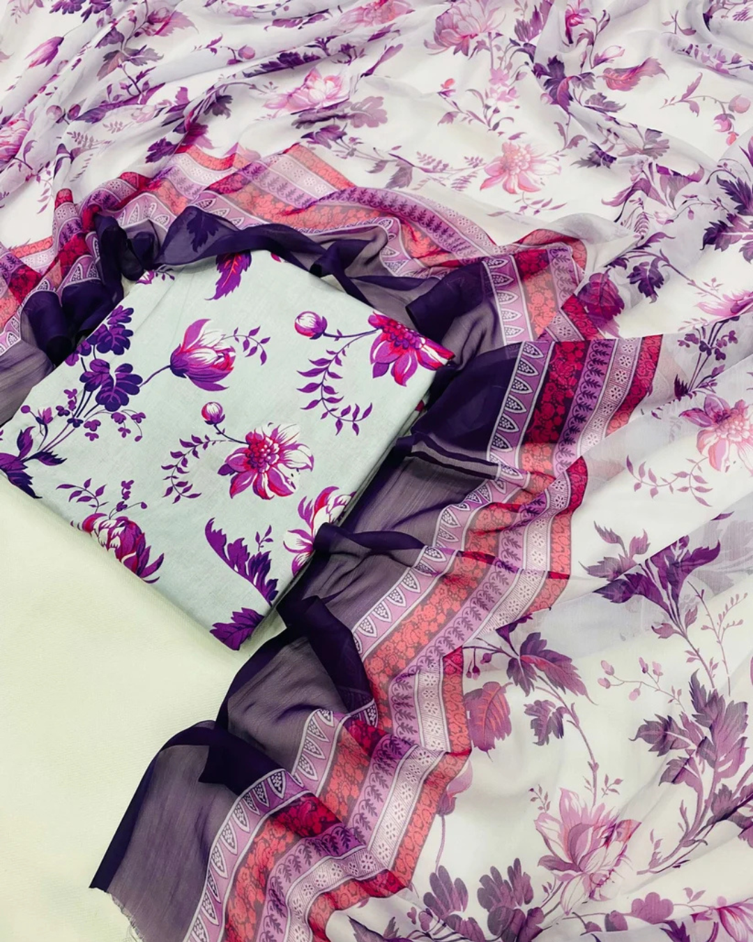PURE LAWN ANEELA PURPLE
