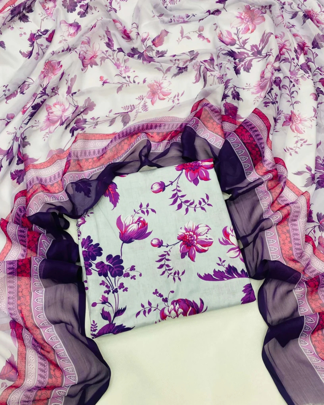 PURE LAWN ANEELA PURPLE