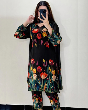 CHINA SILK 3D BLACK